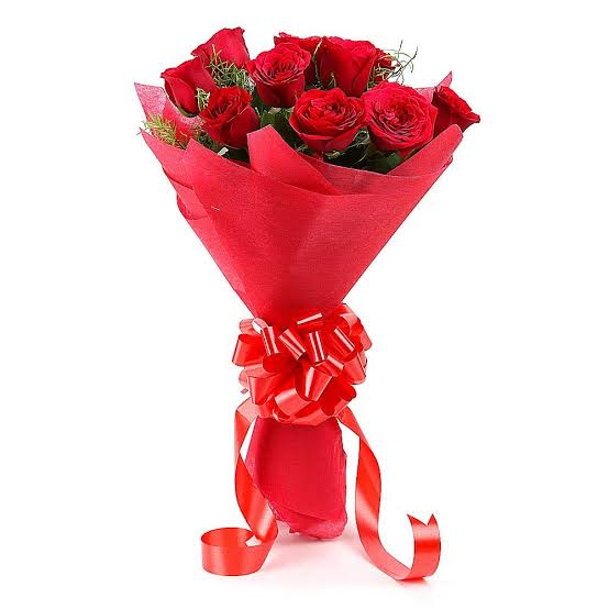 10 Red Roses Bouquet - All Things Sweet